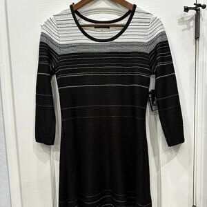 Black & White Knit Dress